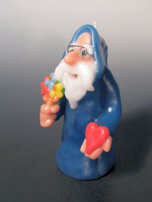 Dwarf With Heart and Flowers