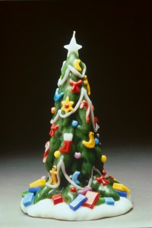 Large Christmas Tree Candle